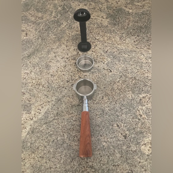 51mm Espresso Machine Bottomless Portafilter Walnut Wood Handle 2 Cup 4 Cup - Picture 9 of 15